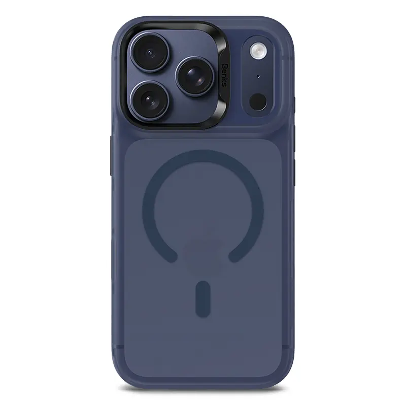 Coque MagSafe BENKS Lucid Armor pour iPhone 17 Pro Max - Modèle Bleu marine