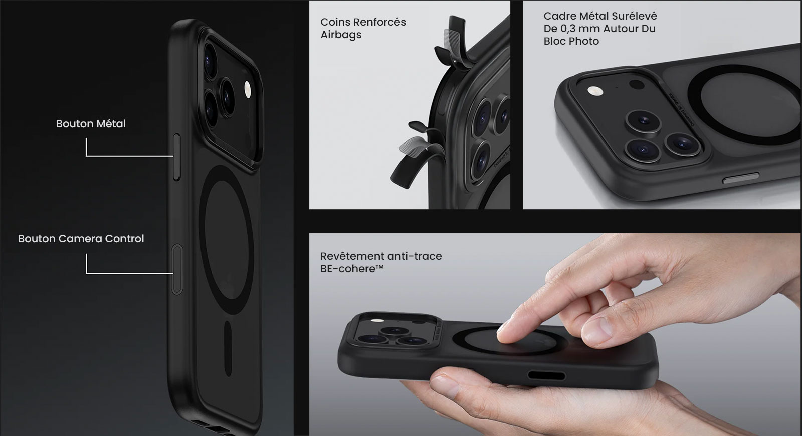 Coque MagSafe BENKS MagClap Mist Série pour iPhone 17