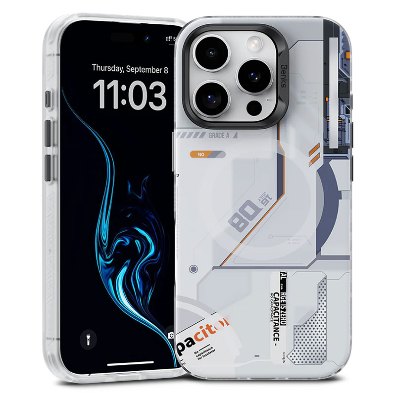 Coque MagSafe BENKS MagClap Mecha pour iPhone 16 Pro Max