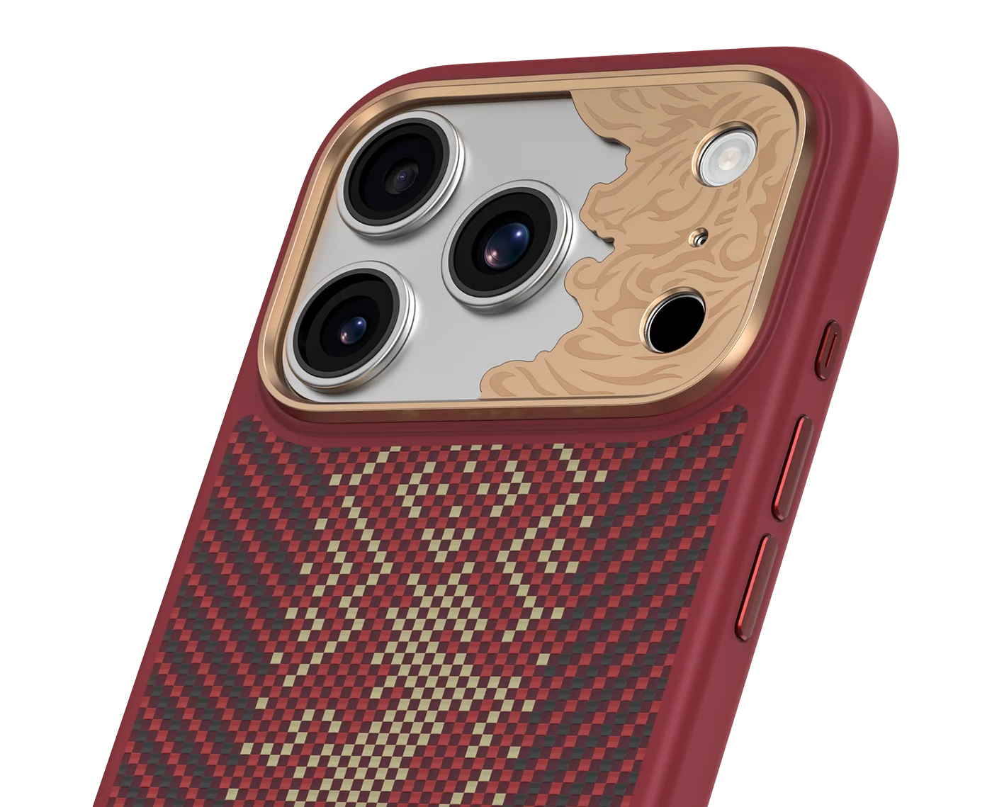 Protection de la coque BENKS Knight Pro rouge pour iPhone 18 Pro et iPhone 17 Pro