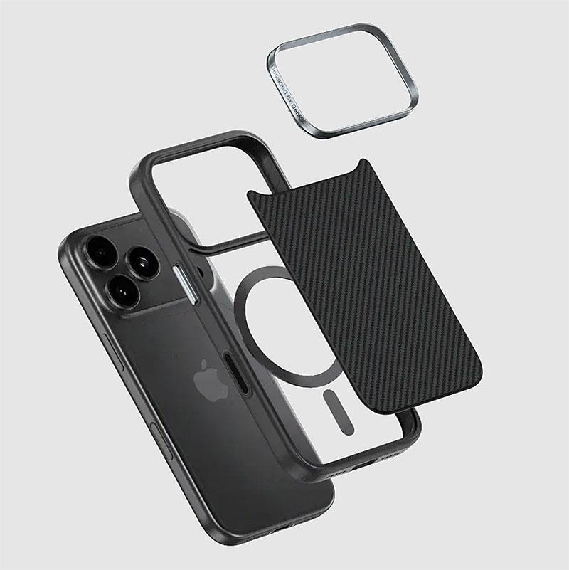 Coque MagSafe BENKS ArmorPro en Fibre Dupont Kevlar 600D pour iPhone 17