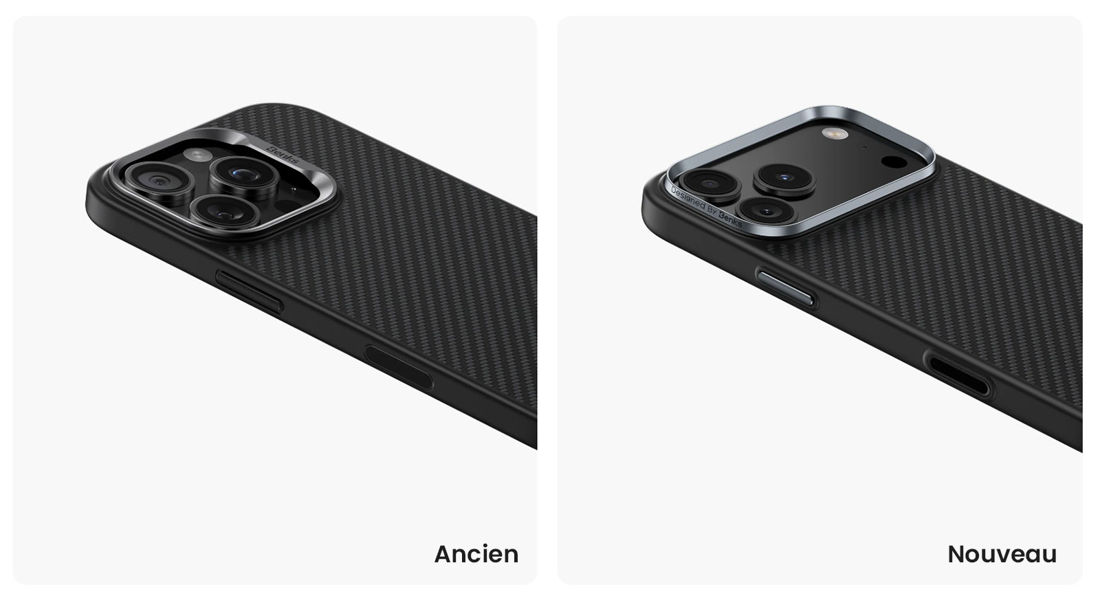 Coque MagSafe BENKS ArmorPro en Fibre Dupont Kevlar 600D pour iPhone 17