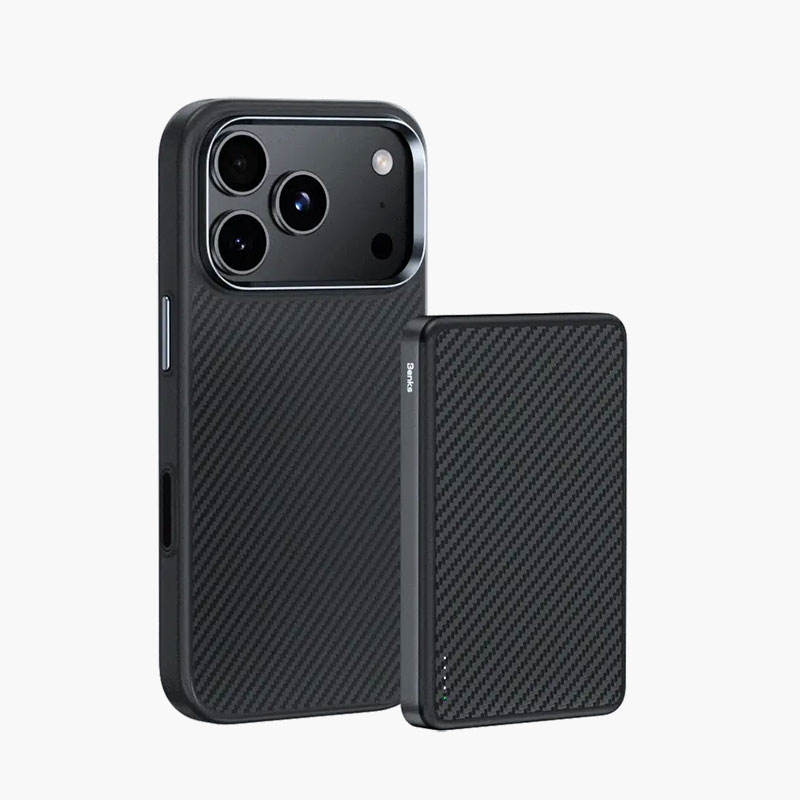 Coque MagSafe BENKS ArmorPro en Fibre Dupont Kevlar 600D pour iPhone 17