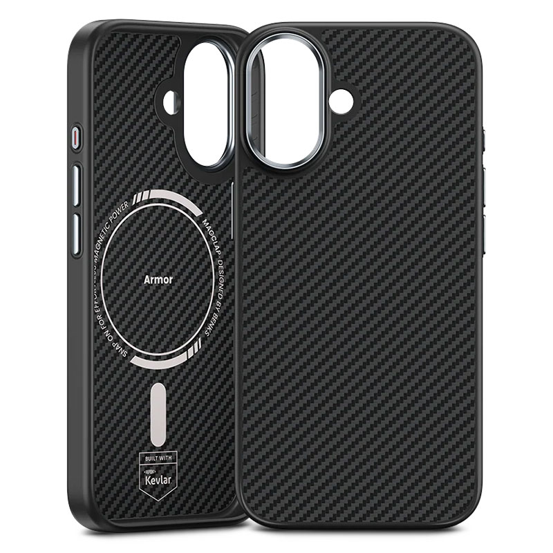 Coque MagSafe BENKS ArmorPro en Fibre Dupont Kevlar 600D pour iPhone 17