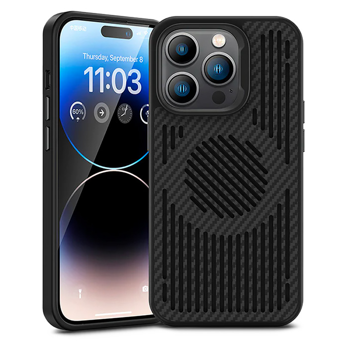 Coque Gaming BENKS MagClap Nova Hybride en Fibre DuPont Kevlar Compatible MagSafe pour iPhone 14 Pro Max