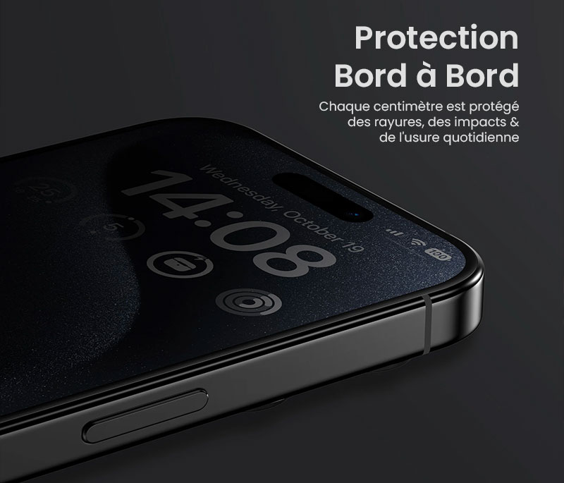 Protection D'Écran Privée BENKS En Verre Trempé By Corning® pour iPhone 15
