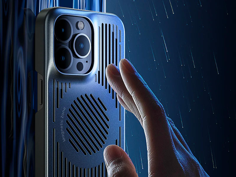 Coque MagSafe BENKS Blizzard Cooling Série avec Hydrogel de Refroidissement FreezeMat™ pour iPhone 14 Pro