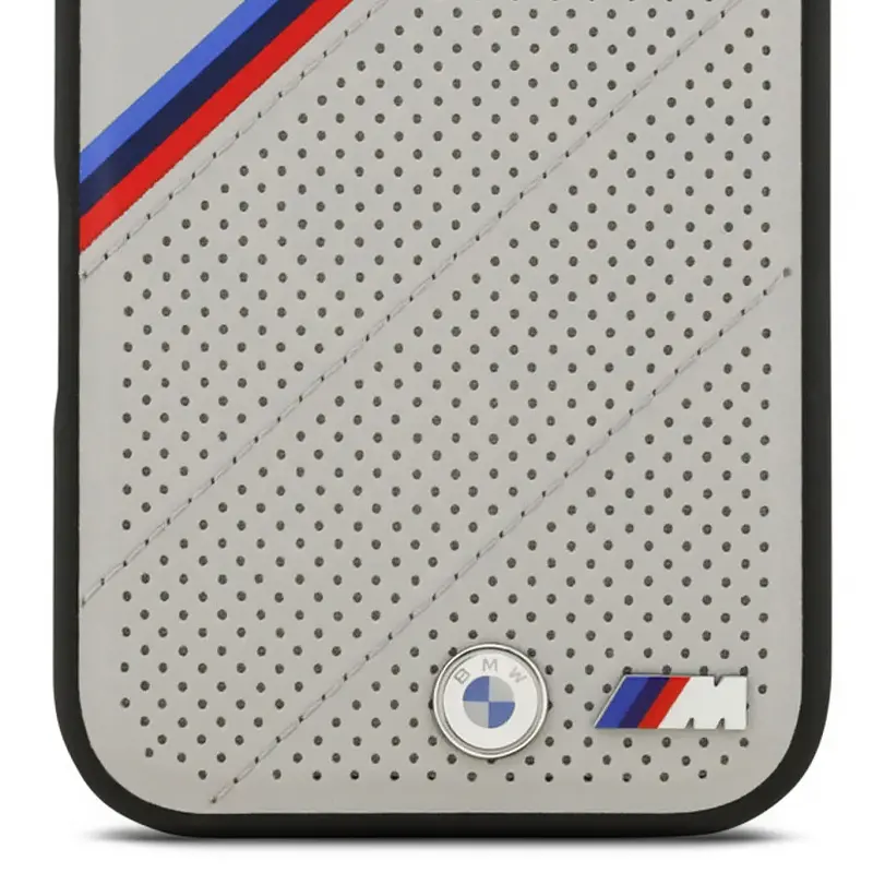 Intérieur de la coque BMW MagSafe pour iPhone 17, logos métal