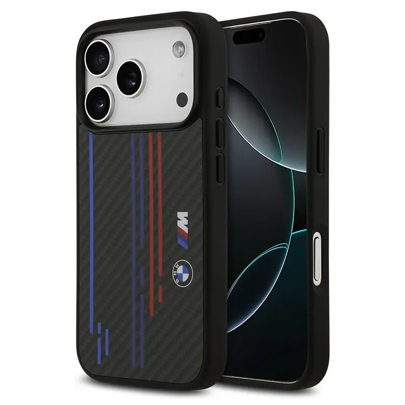 Coque MagSafe BMW M Power Kevlar Lines pour iPhone 17 Pro
