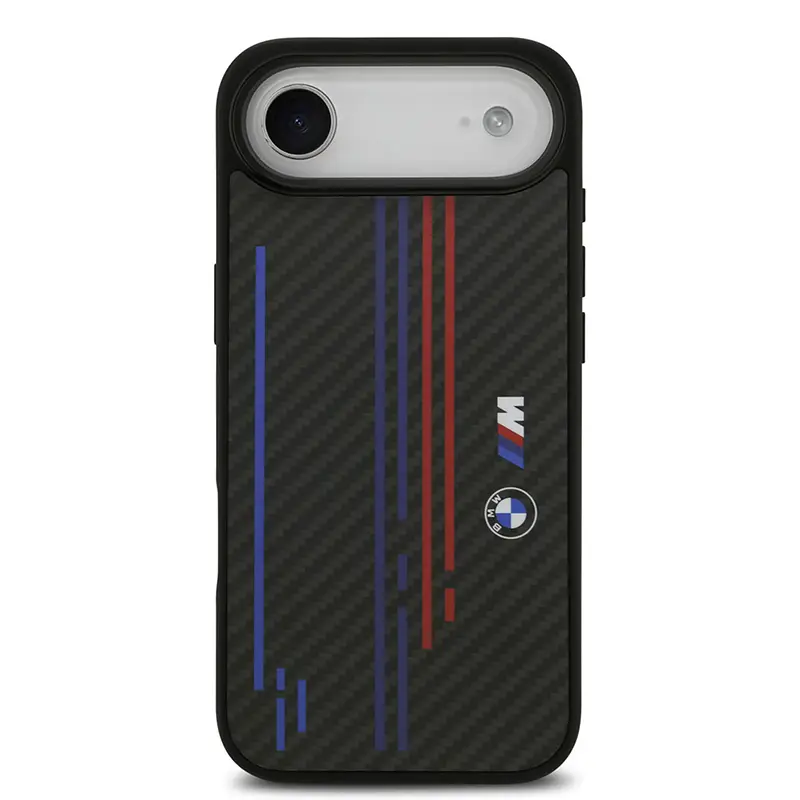 Coque MagSafe BMW M Power en kevlar pour iPhone Air vue de dos