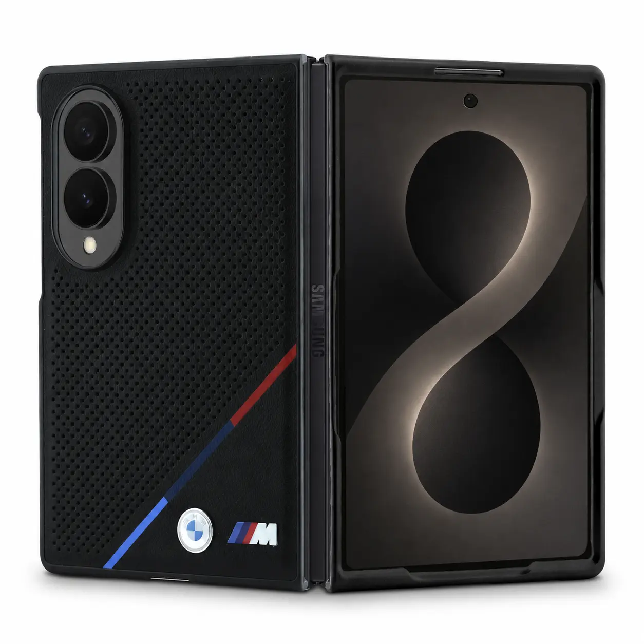 Vue d'ensemble coque BMW M dépliée sur Samsung Galaxy Z Fold 8
