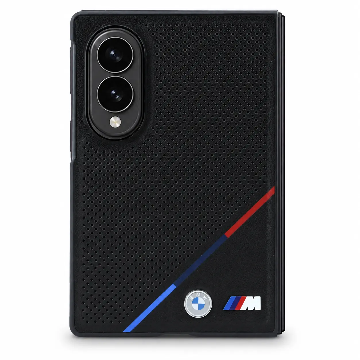 Cuir noir perforé avec logo officiel BMW M