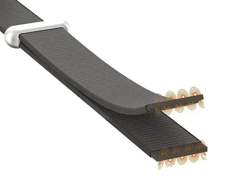 Bandoulière magnétique en nylon tressé pour iPhone 17 série et iPhone Air, système d’attache ajustable avec aimants intégrés