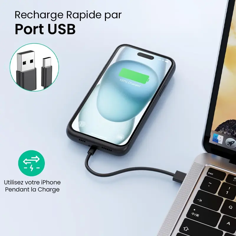 Coque Batterie TECH-PROTECT PowerCase 8600 mAh pour iPhone 15 Pro Max