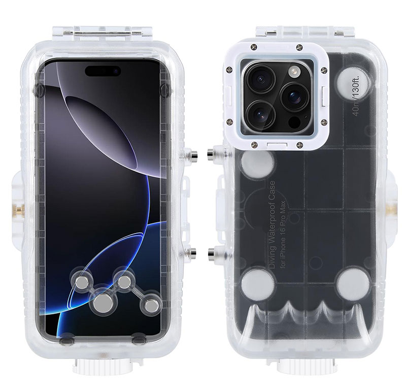 Caisson Étanche jusqu'à 40 Mètres pour iPhone 16 Pro Max