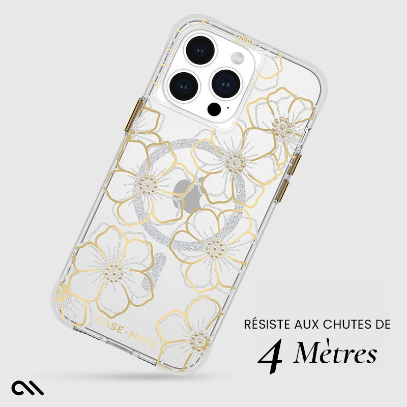 Coque MagSafe CASE MATE Floral Gems pour iPhone 15 Pro Max