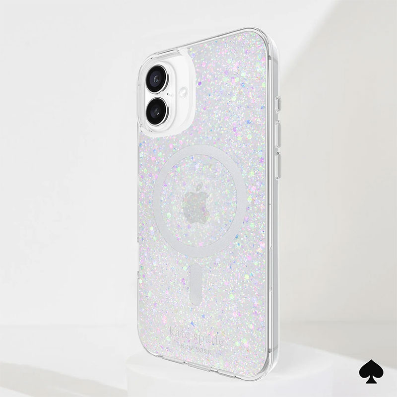 Coque MagSafe KATE SPADE Chunky Glitter pour iPhone 16 Plus