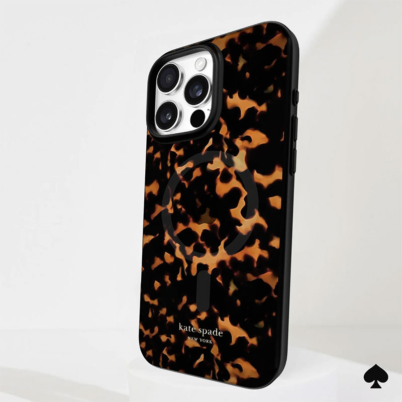 Coque MagSafe CASE MATE Kate Spade Tortoiseshell pour iPhone 16 Pro Max