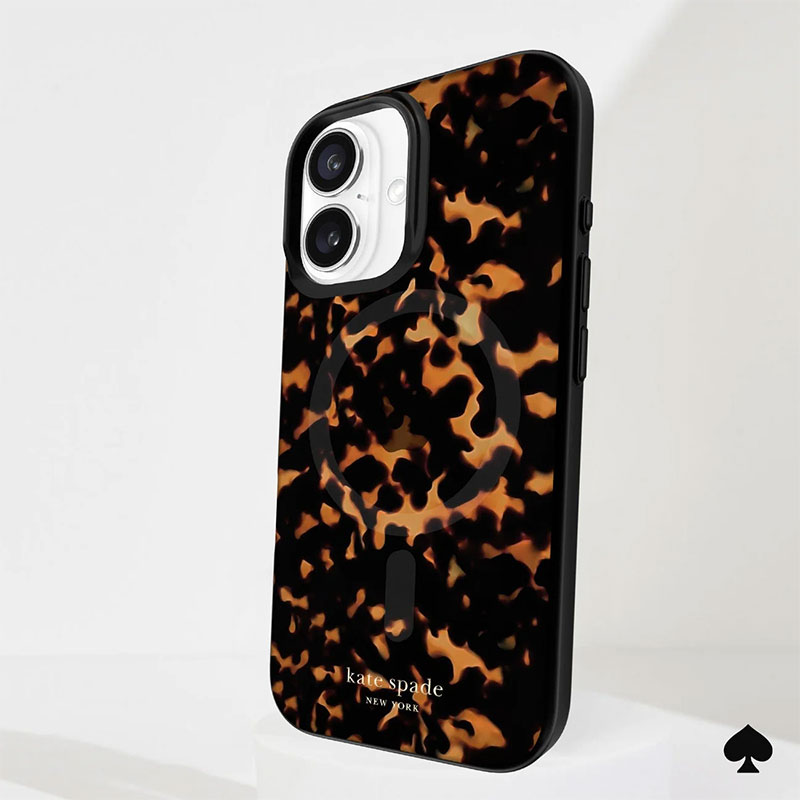 Coque MagSafe CASE MATE Kate Spade Tortoiseshell pour iPhone 16
