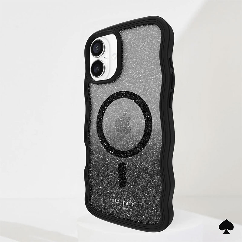 Coque MagSafe KATE SPADE Wavy Nightfall pour iPhone 16 Plus