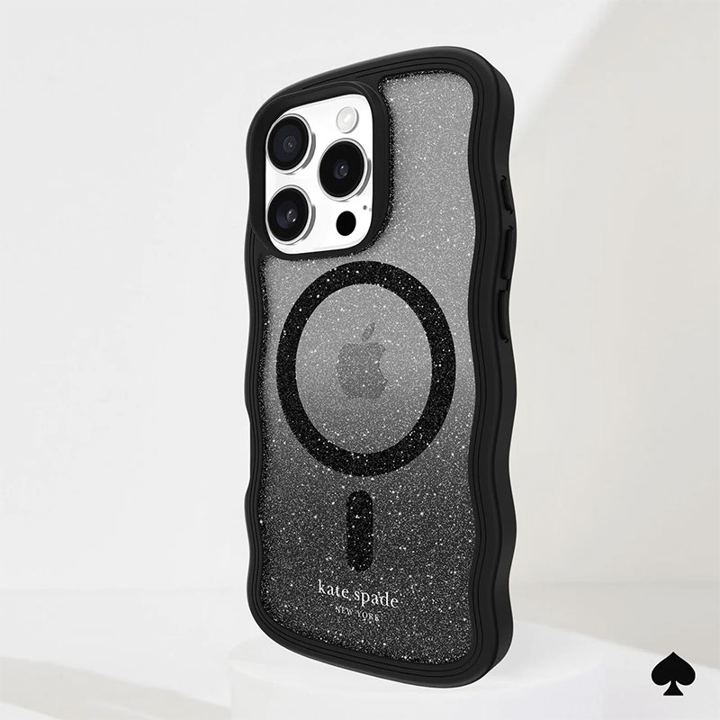 Coque MagSafe KATE SPADE Wavy Nightfall pour iPhone 16 Pro