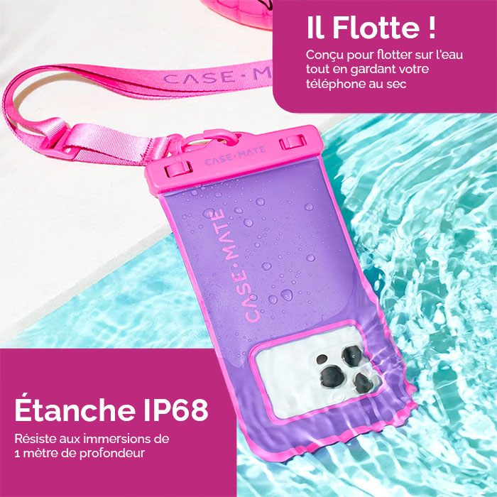 Pochette Étanche Flottante CASE MATE Purple Paradise