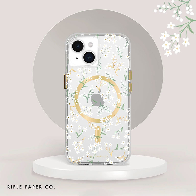 Coque MagSafe CASE MATE X Rifle Paper Co Petites Fleurs pour iPhone 15