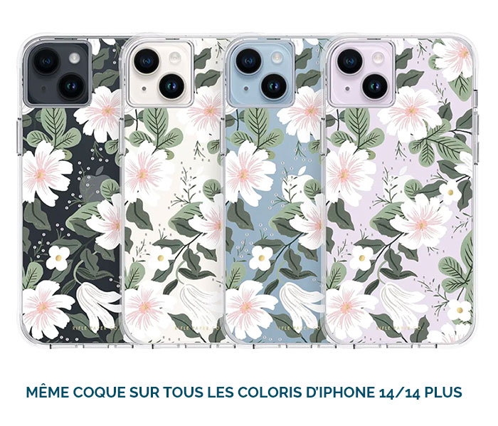 Coque CASE MATE x Rifle Paper Co. Willow pour iPhone 14