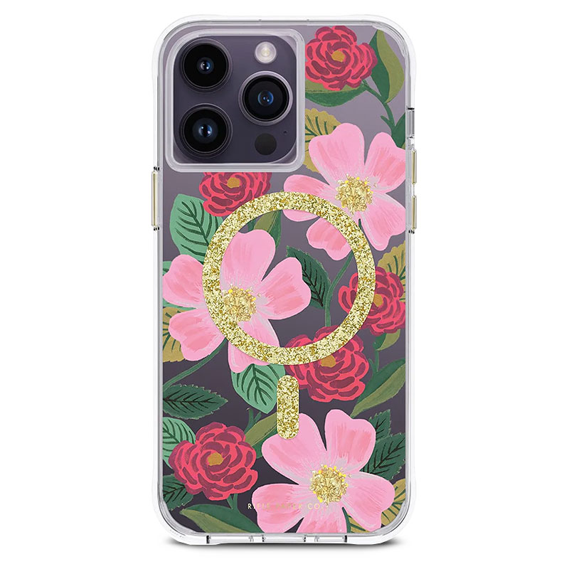 Coque MagSafe CASE MATE x Rifle Paper Co. Rose Garden pour iPhone 14 Pro Max