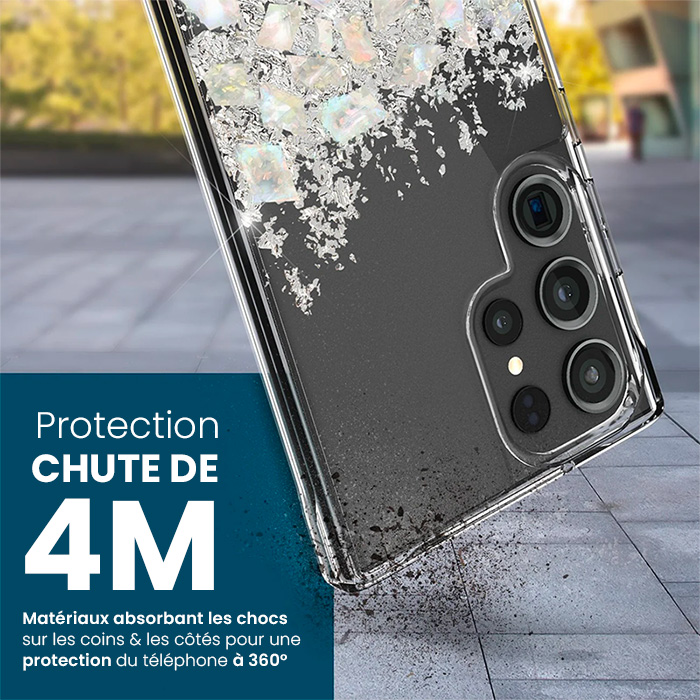 Coque Paillettes CASE MATE Touch of Pearl pour Galaxy S23 Ultra 5G
