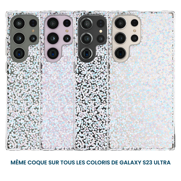 Coque Iridescente CASE MATE Twinkle Diamond pour Galaxy S23 Ultra 5G