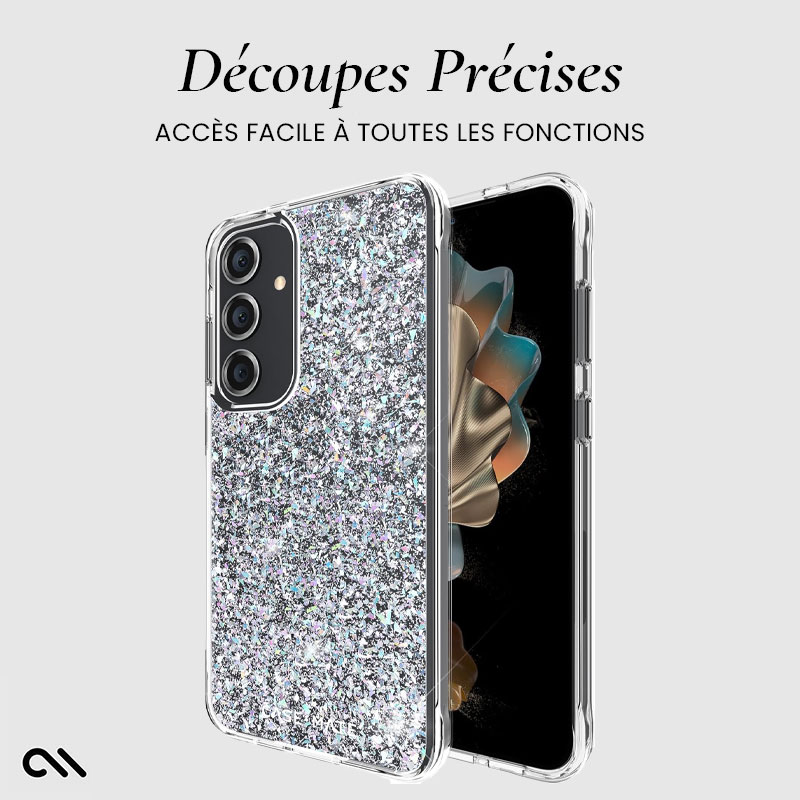 Coque Iridescente CASE MATE Twinkle Disco pour Galaxy S24 Plus 5G