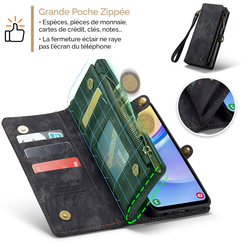 Étui Portefeuille CaseMe avec Coque Détachable pour Samsung Galaxy A16 4G/5G