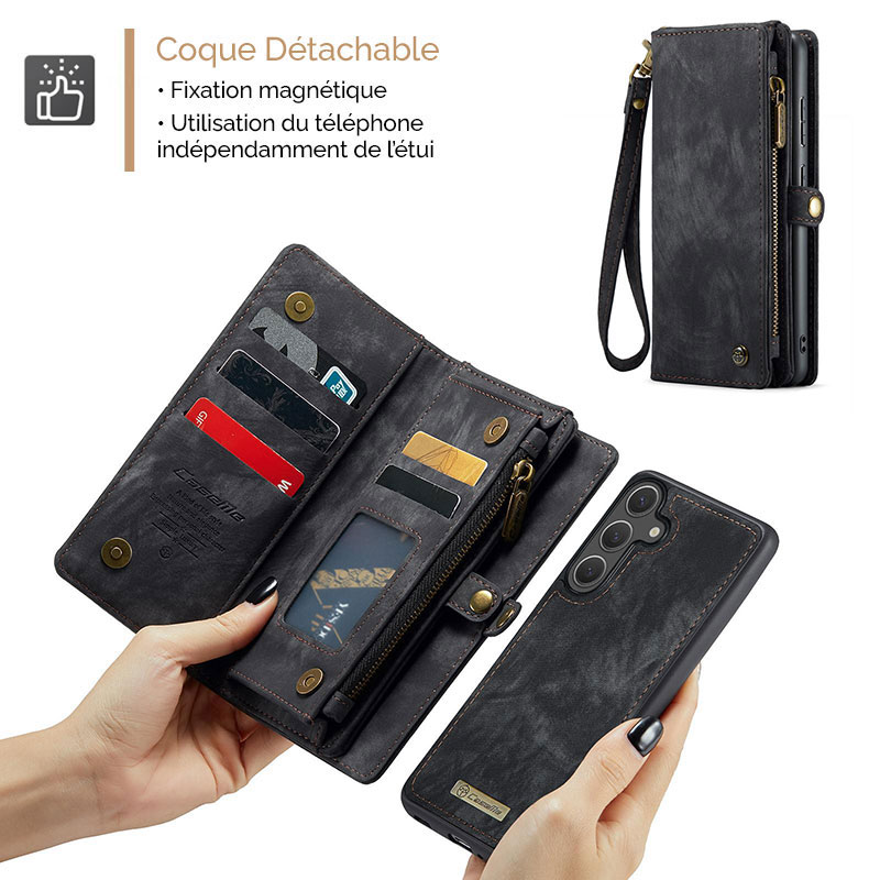 Étui Portefeuille CaseMe avec Coque Détachable pour Samsung Galaxy A16 4G/5G