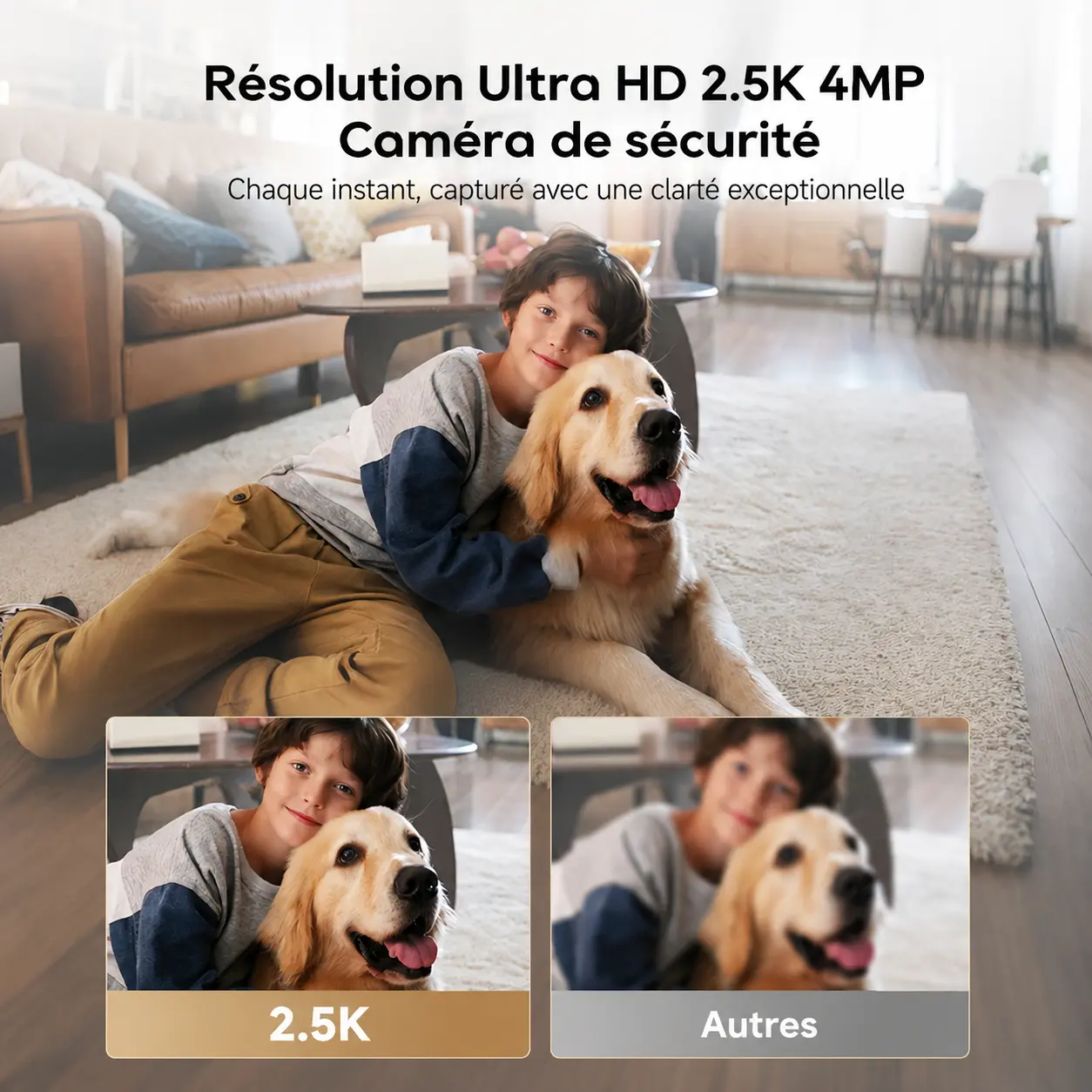 Résolution Ultra HD 2.5K 4MP caméra de sécurité DREAME Navo Care 1 InCam