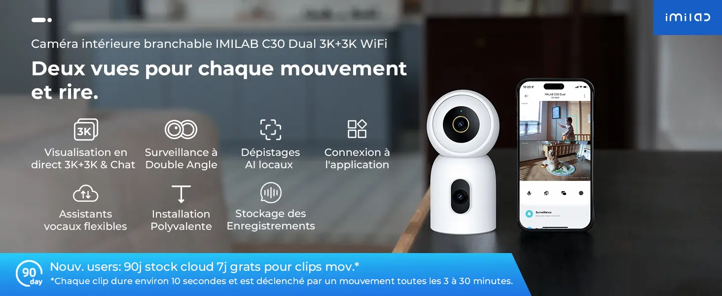 Caméra WiFi IMILAB C30 Dual