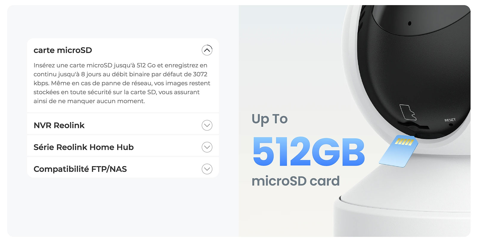 Caméra WiFi REOLINK E1 Zoom