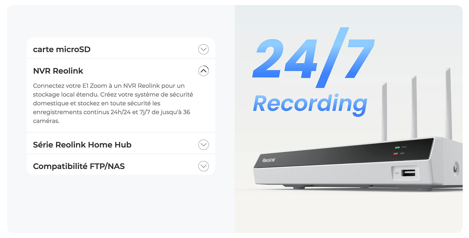 Caméra WiFi REOLINK E1 Zoom