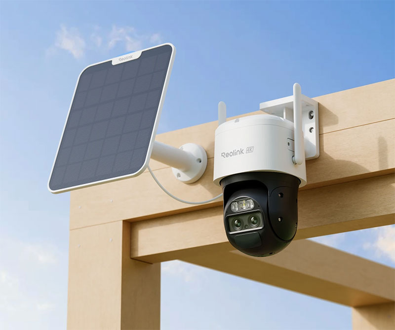 Caméra Extérieure REOLINK TrackMix 4K avec Panneau Solaire 6W