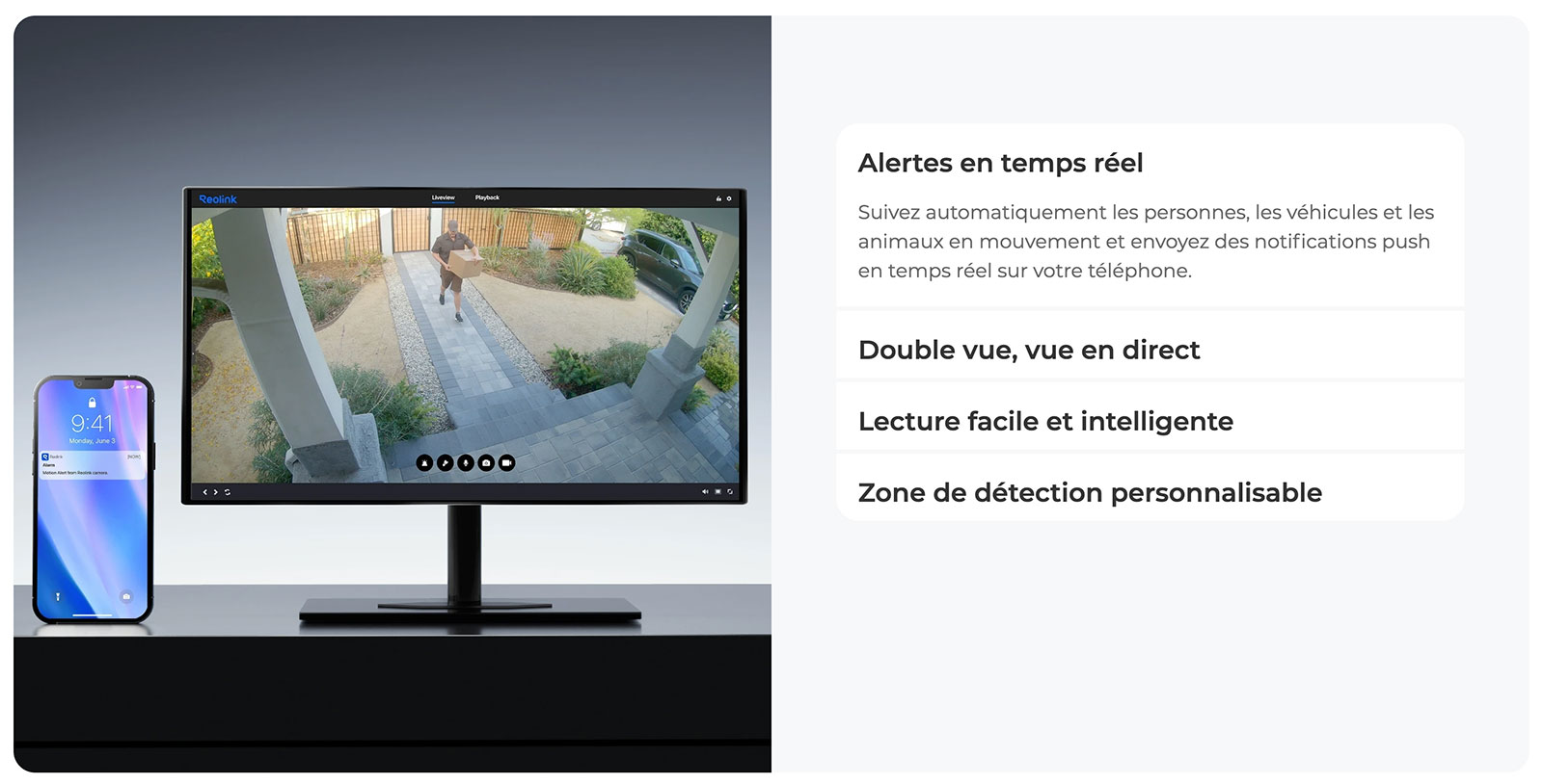 Caméra Extérieure REOLINK TrackMix 4K avec Panneau Solaire 6W