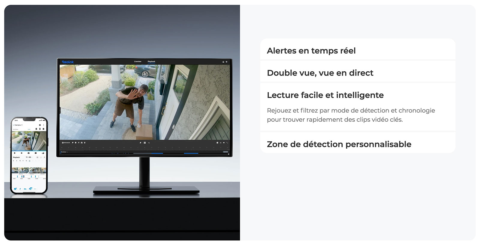 Caméra Extérieure REOLINK TrackMix 4K avec Panneau Solaire 6W