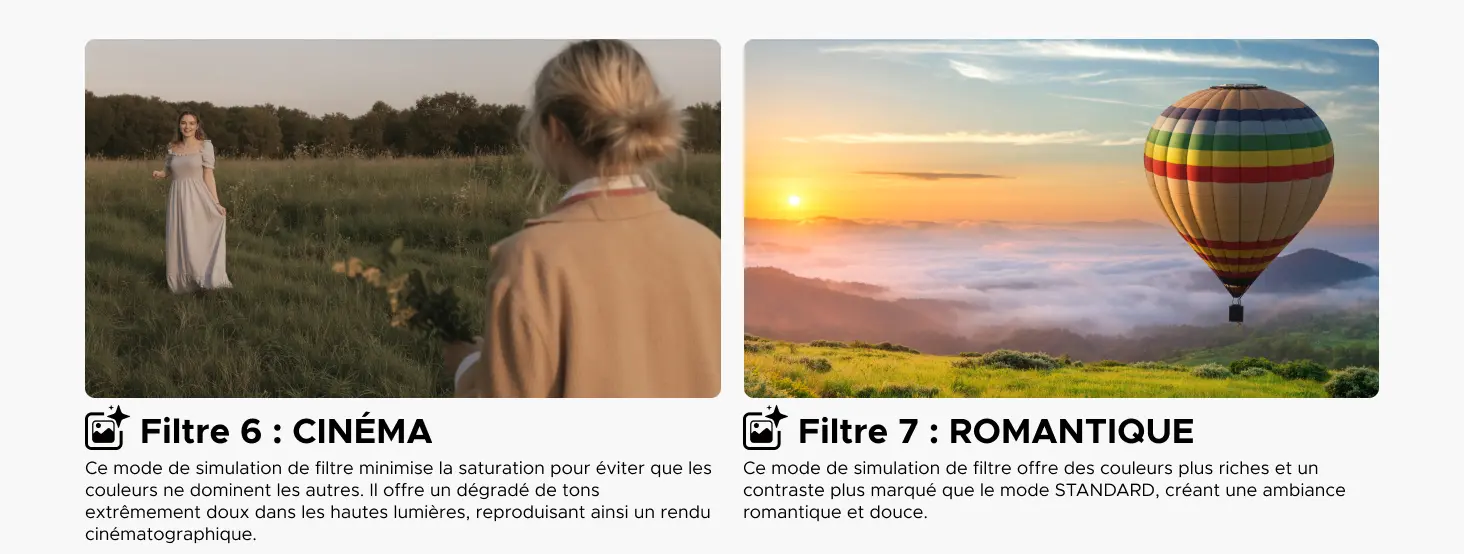 UGREEN FineCam Pro 4K – filtres Cinéma et Romantique