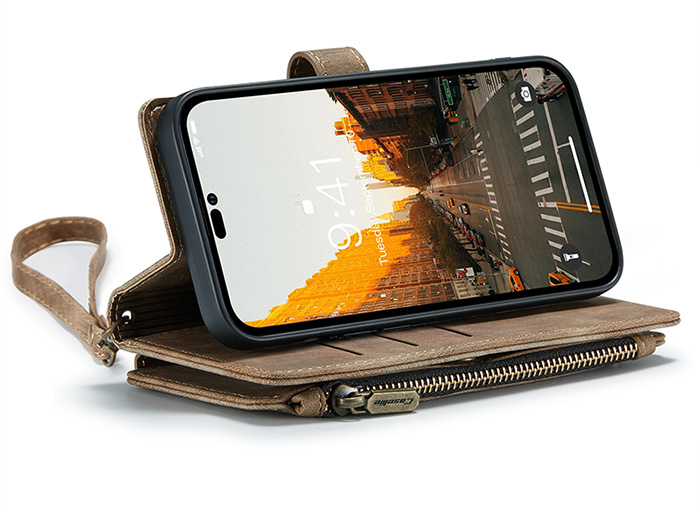 Étui Portefeuille CASEME avec Pochettes CB & Billets pour iPhone 14 Pro Max