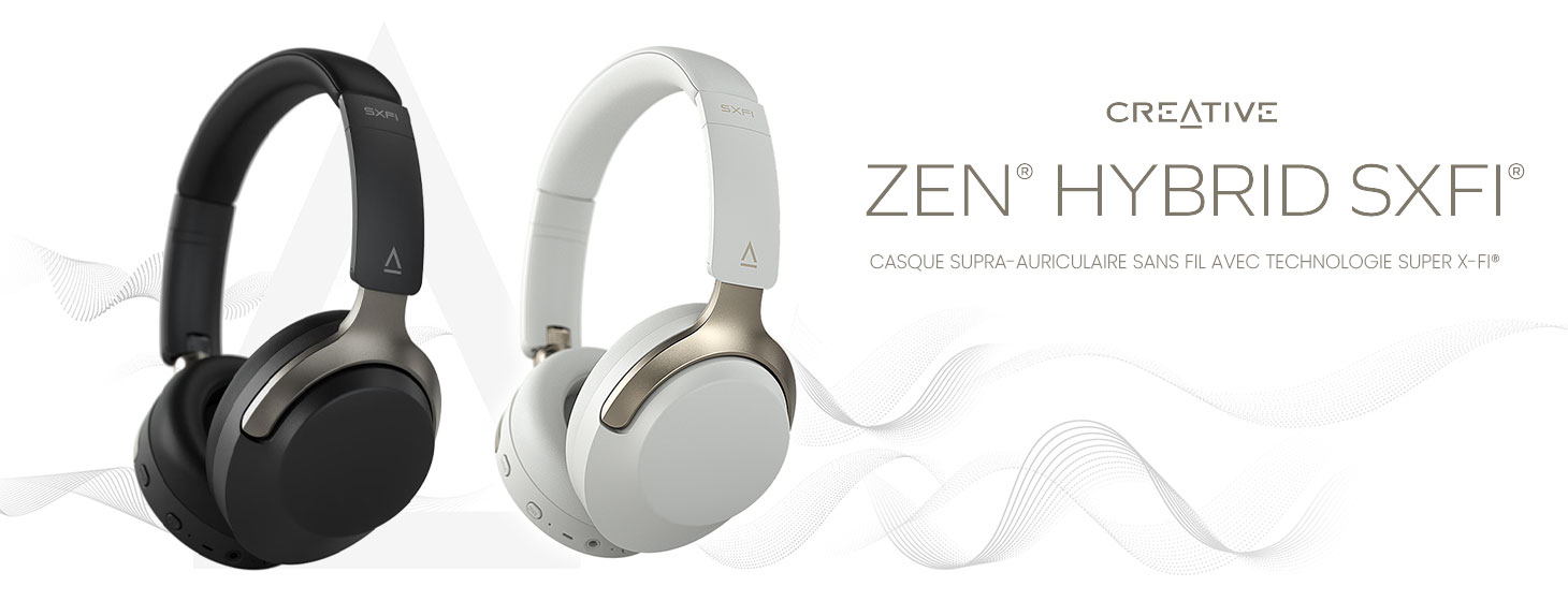 Casque Bluetooth CREATIVE Zen Hybrid SXFI