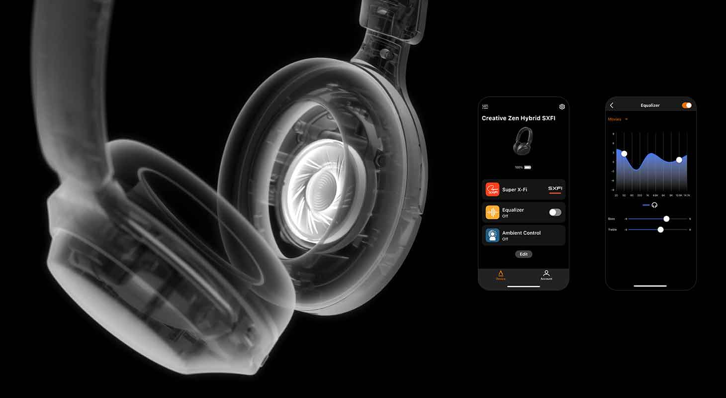 Casque Bluetooth CREATIVE Zen Hybrid SXFI