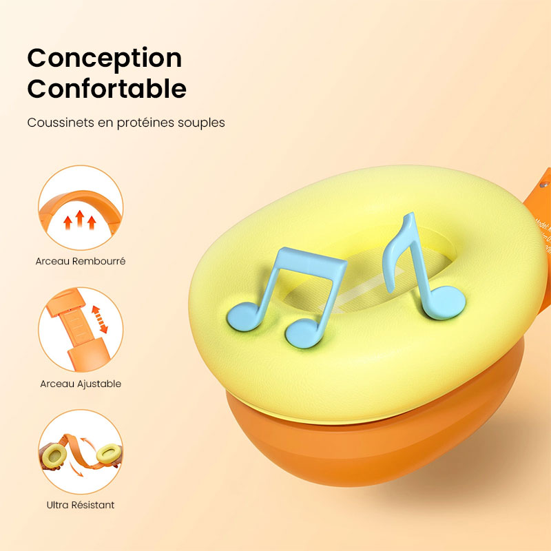 Casque Audio Bluetooth pour Enfant TRONSMART KH03