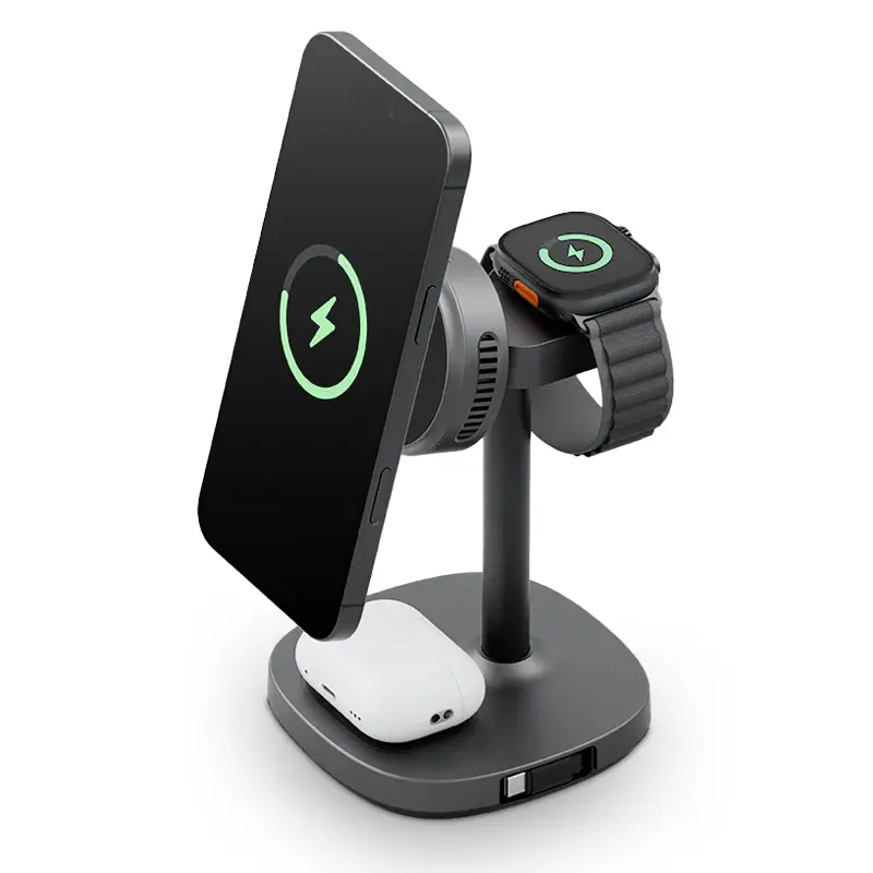 Chargeur Induction 4-en-1 ENERGEA MagArctic Stand Qi2