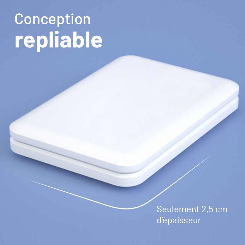 Station Réveil QINSON - Chargeur Induction 15W | Horloge | Réveil | Thermomètre