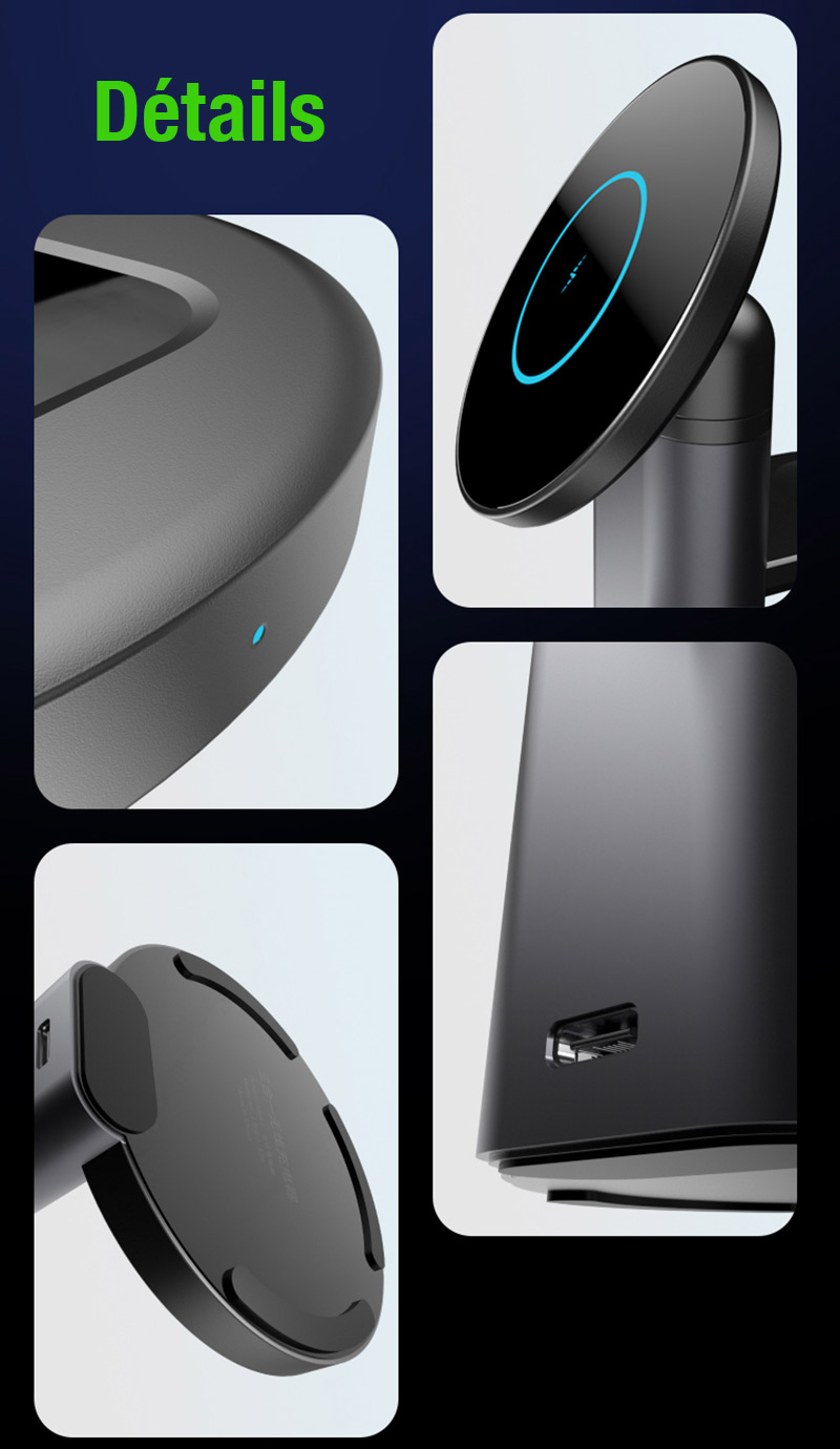 Triple Chargeur Induction TOTU DESIGN S36