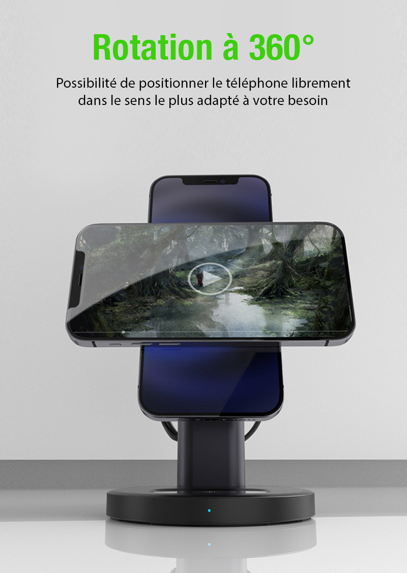 Triple Chargeur Induction TOTU DESIGN S36